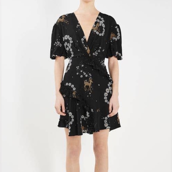 TOPSHOP Silk bambi mini tea dress - Picture 2 of 13